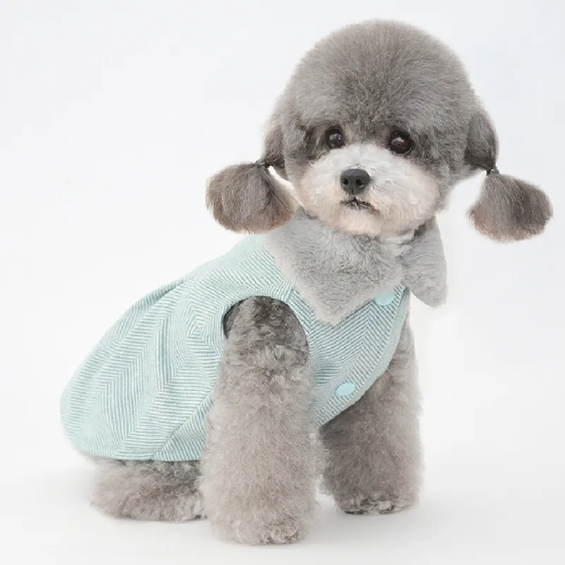 אלגנטי כלב בגדי החורף הכלב חיית המחמד מעיל מעיל מעיל החתול יורק פומרניאן ' יוואווה מלטזי קטן גור כלבים תלבושת תלבושות . ' - ' . 0