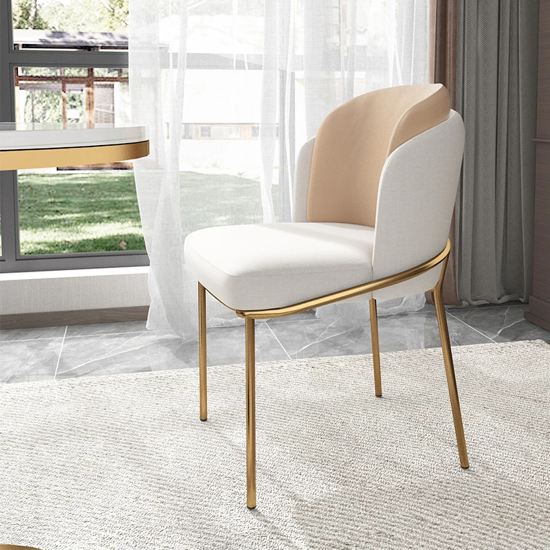 חדר השינה מרגיעה האוכל כיסא משרדי המודרנית שולחן איפור מעצב האוכל כיסא רך מטבח Silla נורדיקה עיצוב רהיטים . ' - ' . 0