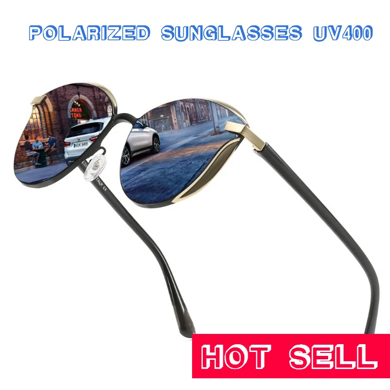 חדש מקוטב משקפי שמש קלאסי בציר גברים משקפי שמש אנטי-מראה מהורהר נשים הדלת משקפי שמש משקפי אופנה Uv400 . ' - ' . 0