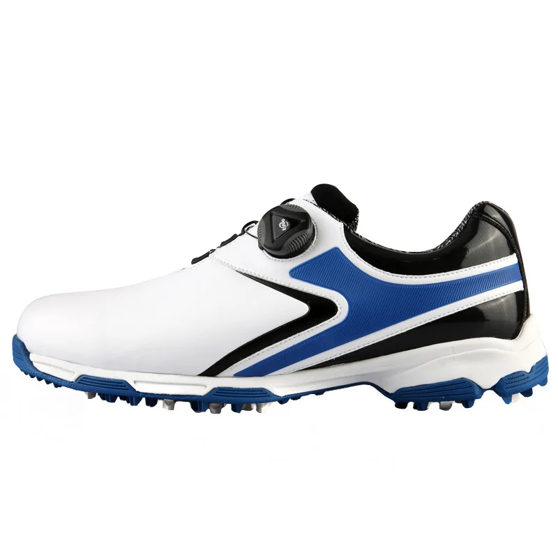 PGM Mens נעלי גולף ספורט תחת כיפת השמיים החלקה עמיד למים נעלי ספורט כפתור מהיר לשרוך לנשימה נוח פנאי נעליים XZ132 . ' - ' . 1