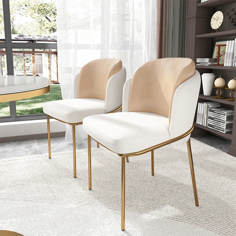 חדר השינה מרגיעה האוכל כיסא משרדי המודרנית שולחן איפור מעצב האוכל כיסא רך מטבח Silla נורדיקה עיצוב רהיטים . ' - ' . 1