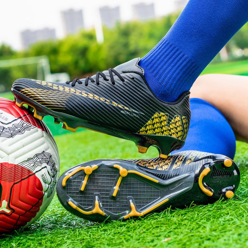 נעלי כדורגל של גברים מבוגרים נוער נעלי כדורגל חיצוני דשא נוער האקדמיה אימון ספורט סופר אור כדורגל נעלי ספורט TF/FG . ' - ' . 1