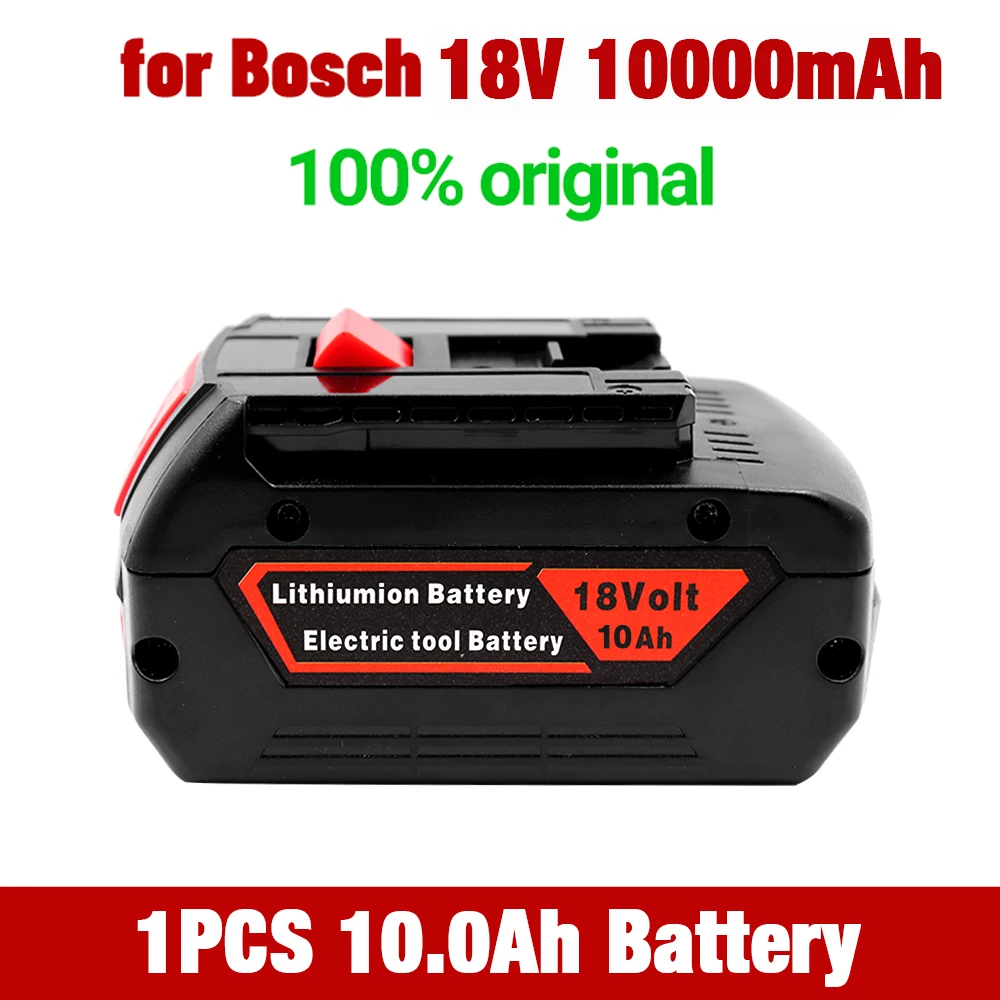 100% מקוריים 10ah נטענת ליתיום יון סוללה 18V Bosch 6.0 סוללת גיבוי ניידת החלפת BAT609 BAT609G 618 . ' - ' . 2