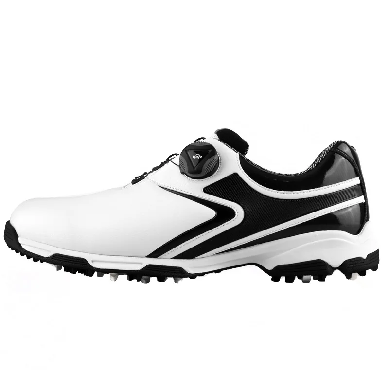 PGM Mens נעלי גולף ספורט תחת כיפת השמיים החלקה עמיד למים נעלי ספורט כפתור מהיר לשרוך לנשימה נוח פנאי נעליים XZ132 . ' - ' . 2