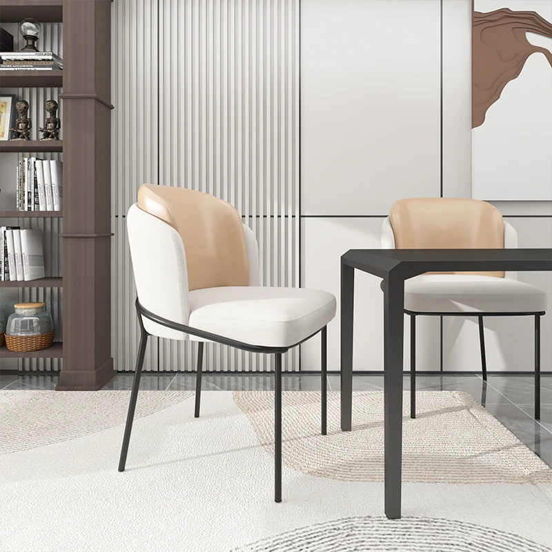 חדר השינה מרגיעה האוכל כיסא משרדי המודרנית שולחן איפור מעצב האוכל כיסא רך מטבח Silla נורדיקה עיצוב רהיטים . ' - ' . 2