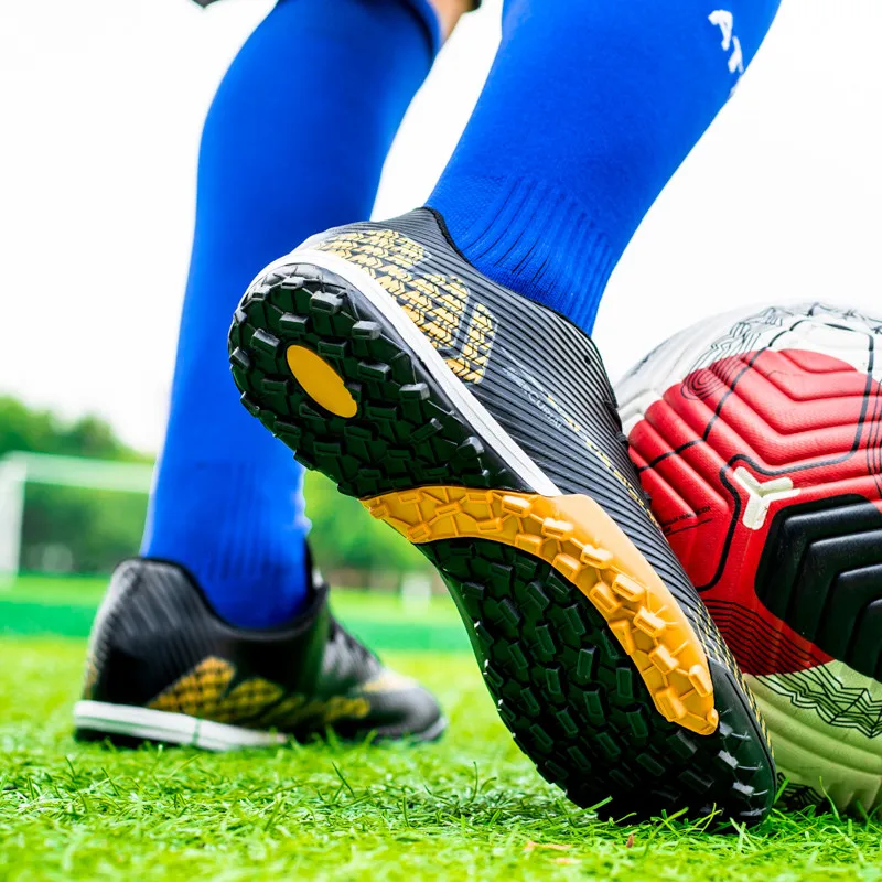נעלי כדורגל של גברים מבוגרים נוער נעלי כדורגל חיצוני דשא נוער האקדמיה אימון ספורט סופר אור כדורגל נעלי ספורט TF/FG . ' - ' . 2