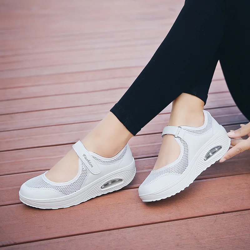 נשים רשת לנשימה נעלי ספורט נעלי נשים 2023 חדש כרית שטוחה נעליים להגדיל נשים מזדמנים ספורט הנעל פאטוס דה Mujer 35-42 . ' - ' . 2