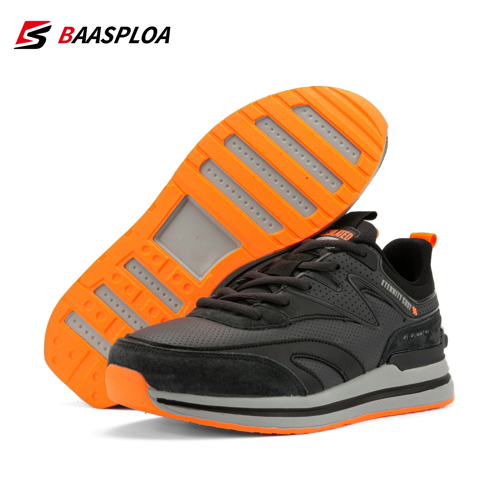 Baasploa אופנה נעלי ריצה לגברים 2023 מזדמנים גברים עור המעצב נעלי שרוכים גברית חיצונית ספורט קל משקל הנעל . ' - ' . 3