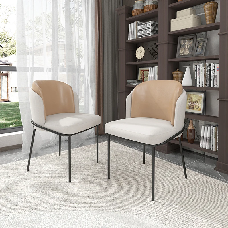 חדר השינה מרגיעה האוכל כיסא משרדי המודרנית שולחן איפור מעצב האוכל כיסא רך מטבח Silla נורדיקה עיצוב רהיטים . ' - ' . 3