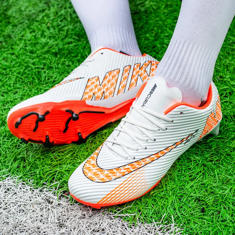 נעלי כדורגל של גברים מבוגרים נוער נעלי כדורגל חיצוני דשא נוער האקדמיה אימון ספורט סופר אור כדורגל נעלי ספורט TF/FG . ' - ' . 3
