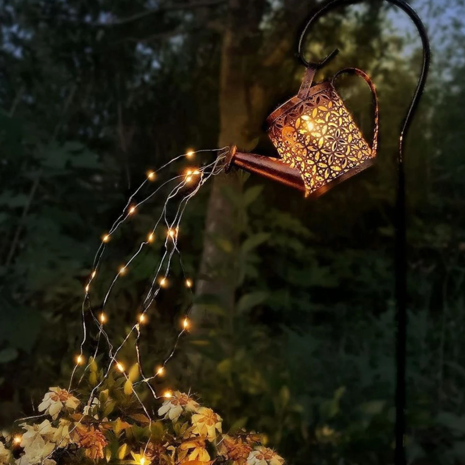 שמש השקיה יכול אורות חיצוני עמיד למים LED קומקום אור חצר אמנות קישוט הגן המנורה מים ומפזרים מנורות נוף . ' - ' . 3