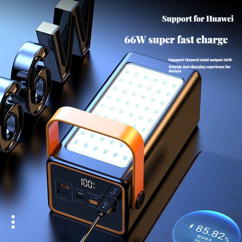 200000 milliampere 66W סופר מהיר טעינה חיצוני נייד ספק כוח מובנה עם אור LED PD20W טעינה מהירה כוח הבנק . ' - ' . 4