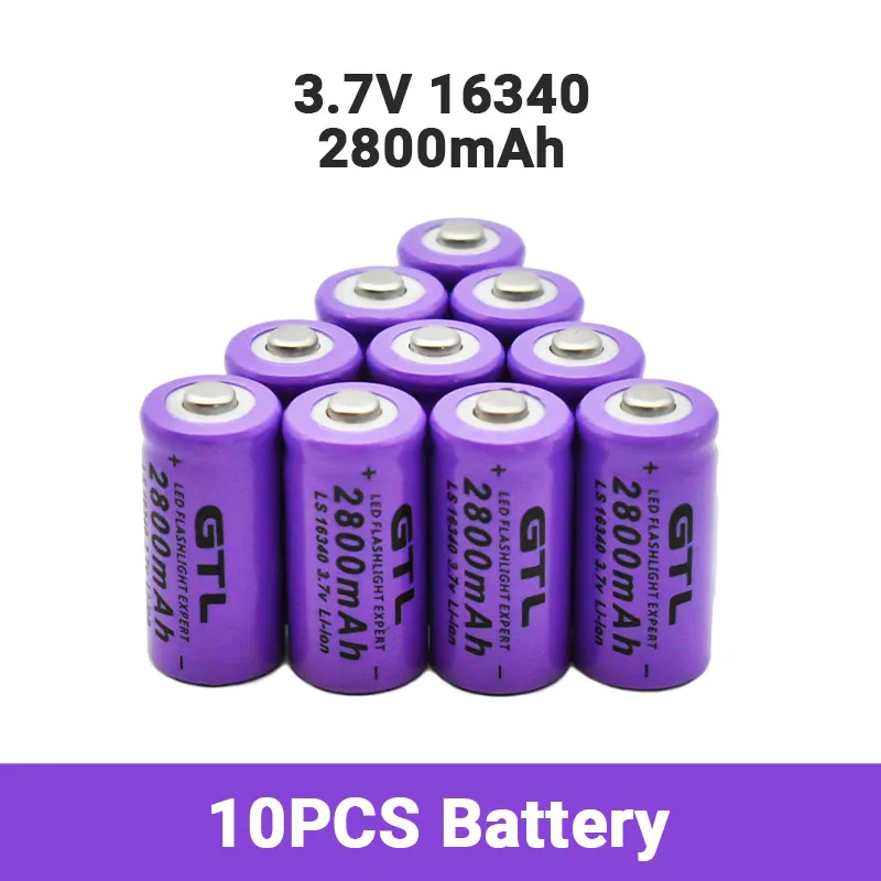 2800mah 3,7 V Li-Ion 16340 Batterien CR123A Batterie für LED Taschenlampe Reise שרביט Ladegerät 16340 CR123A Batterie . ' - ' . 4
