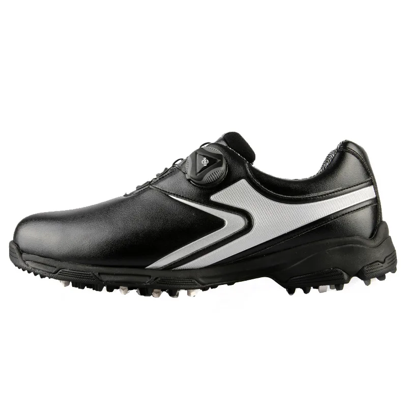 PGM Mens נעלי גולף ספורט תחת כיפת השמיים החלקה עמיד למים נעלי ספורט כפתור מהיר לשרוך לנשימה נוח פנאי נעליים XZ132 . ' - ' . 4