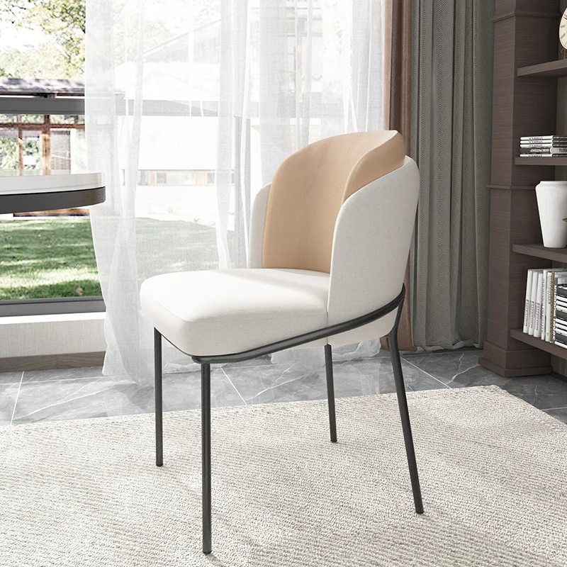 חדר השינה מרגיעה האוכל כיסא משרדי המודרנית שולחן איפור מעצב האוכל כיסא רך מטבח Silla נורדיקה עיצוב רהיטים . ' - ' . 4