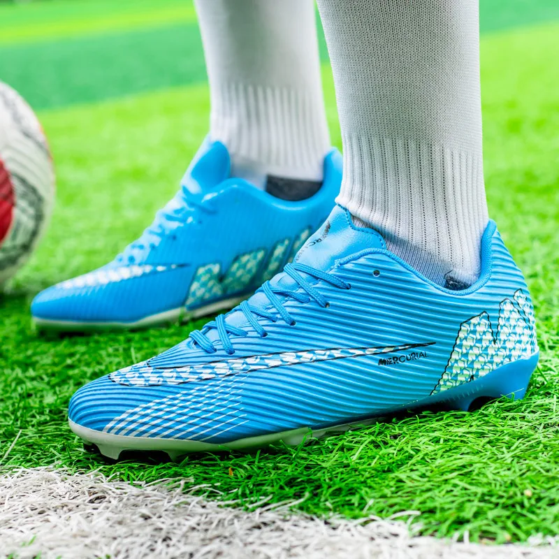 נעלי כדורגל של גברים מבוגרים נוער נעלי כדורגל חיצוני דשא נוער האקדמיה אימון ספורט סופר אור כדורגל נעלי ספורט TF/FG . ' - ' . 4