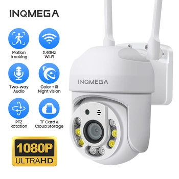 INQMEGA YCC365 בנוסף 1080P המצלמה PTZ WIFI 2MP אלחוטית מעקב וידאו מצלמת IP אוטומטי מעקב כיפה מהירות מצלמה חיצונית קאם