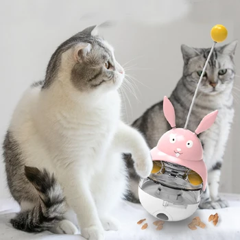 חתול מצחיק מאכיל חתולים, צעצועים עם החתול מקלות כדי למנוע את בריחת החתול צעצועים גורים משחקים חינוכיים אינטראקטיביים, ציוד לחיות מחמד