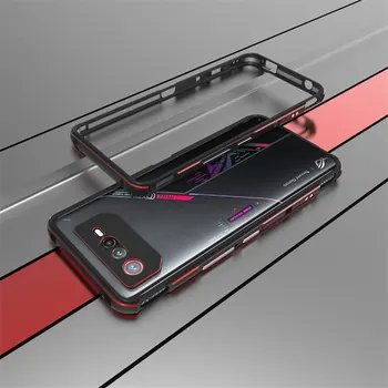 פגוש עבור Asus רוג 'טלפון 6 6D 5G אלומיניום כיסוי מתכת קשיח מקרה טלפון Asus רוג' טלפון 6D 6 Pro עם עדשת המצלמה מגן