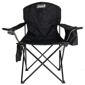 קולמן® למבוגרים כיסא קמפינג עם Built-In 4-יכול יותר מגניב, שחור