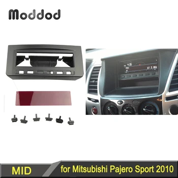על Mitsubishi Pajero ספורט טריטון L200 Mornitor אמצע רדיו DVD התיכון סטריאו לוח המחוונים הרכבה התקנה לקצץ ערכת Fascia