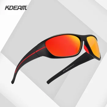 KDEAM לעטוף הכובל TR90 ספורט משקפי שמש איש מקוטב Urtra קל משקל ראיית לילה גוגל מראה איכותי עם תיבת