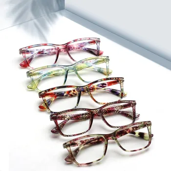 Boncamor משקפי קריאה לנשים HD האביב ציר המחשב זוקן ראייה משקפי נקבה כיכר אופטי של משקפיים