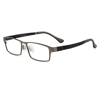 עסקים סגסוגת טיטניום מלא רים מסגרת משקפיים S6605 לגברים מרשם משקפיים משקפי שמש עם גמישות TR90 מקדשים הרגליים