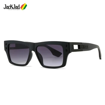 JackJad 2022 אופנה ייחודי גראנד שבע סגנון מרובע משקפי שמש עבור גברים, נשים, וינטאג', עיצוב מותג משקפי שמש בגוונים 550