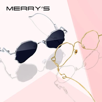 MERRYS עיצוב נשים מותג יוקרה פרפר משקפי שמש גבירותיי אופנה במגמת משקפי שמש הגנת UV400 S6304