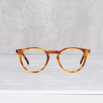 אומאלי אצטט משקפיים מסגרות משקפיים עגולים מסגרות קוצר ראיה נגד מרשם אור כחול ריי עדשה OV5183 או ' מאלי משקפיים