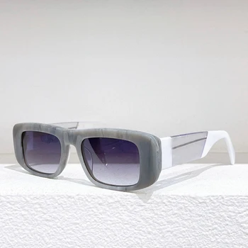 2023 אצטט משקפי שמש מלבן גברים איכותיים מעצב אופנה משקפיים UV400 חיצונית בעבודת יד נשים אופנתיים משקפי שמש
