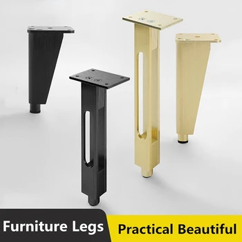 סגסוגת אלומיניום ריהוט חומרה רגליים מתכוונן נגד חלודה ארון אמבטיה הרגליים ספה שולחן קפה טלוויזיה ארון תמיכה לרגליים
