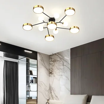 כחול תקרה נברשת מלון עיצוב מנורות המעבר התקרה אורות LED מודרנית נברשות אור על הסלון, חדר השינה חדר האוכל