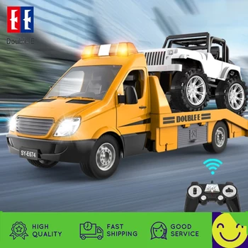 י E674 1/18 Rc משאית לטריילר 2.4 G רדיו נשלט מכוניות משטרת התנועה בכביש הורסת בנייה רכב צעצוע של ילד