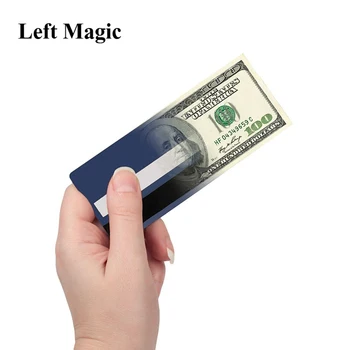 מזומן או כרטיס אשראי קסמים כסף לכרטיס אשראי קסם אביזרים לסגור את רחוב אשליה גימיק מנטליסט צעצוע פאזל Magia