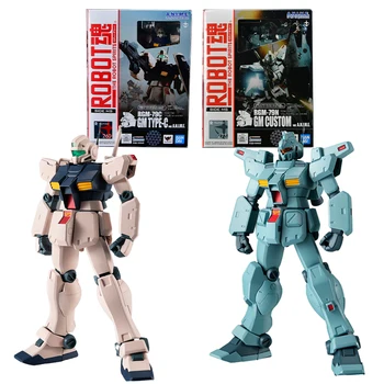 Bandai הרובוט רוחות RGM-79C GM TYPE-C Ver. א. נ. א. מ. א. דמות RGM-79N GM מותאם אישית Gundam מודל הערכה צעצועים לילדים מתנות