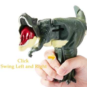 ילדים הלחץ דינוזאור צעצוע יצירתי סוללה-בחינם טלסקופי אביב להניף דינוזאור מתעצבן צעצועים מתנות חג המולד לילדים