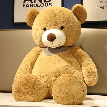 חם חדש באיכות גבוהה ענקי דובי עם צעיף בובות של חיות צעצוע קטיפה כרית שינה מתנות חתונה עיצוב חדר