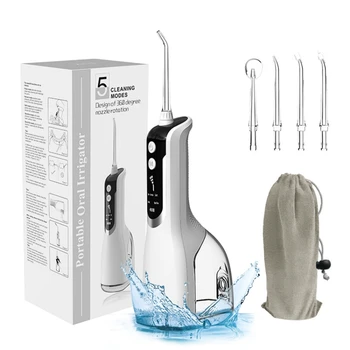 חשמלית נטענת Oral Irrigator Waterpick Waterflosser ניקוי שיניים שיניים Flosser Ipx7 נסיעות USB אורתודונטי גשר Flosser