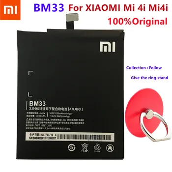 מקורי Xiaomi BM33 החלפת הסוללה Xiaomi Mi 4i Mi4i מקורי טלפון נייד אוסף + תשומת לב מתנה טבעת תושבת