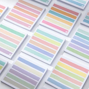 Memo Pad פשטות מקוריות צבע פס צמיגה משרדי, ציוד לביה 