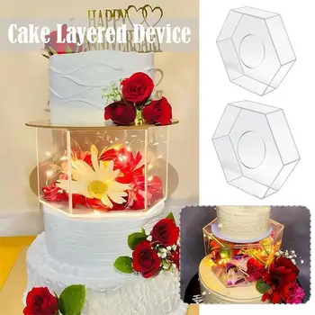 DIY המפלגה ציוד קצה חלקה שקוף עוגה לוח התצוגה עוגה לעמוד העוגה לאפייה כלים ליום הולדת|חתונה