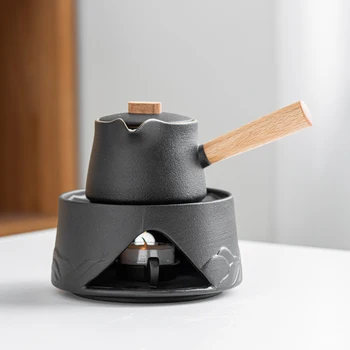 נר חיצונית תה תנור סיני המיחם שטוח טקס נסיעות תה התנור רטרו עמיד בפני חום עתיק החימום אביזרים למטבח