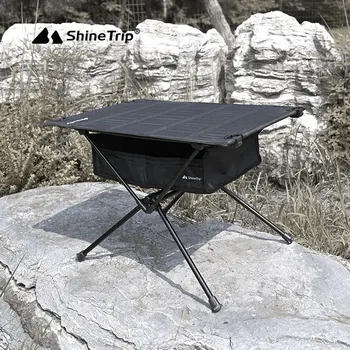 ShineTrip החדש חיצונית שולחן מתקפל בכיסא שקית אחסון קמפינג סגסוגת אלומיניום BBQ שולחן פיקניק עמיד למים עמיד שולחן מתקפל