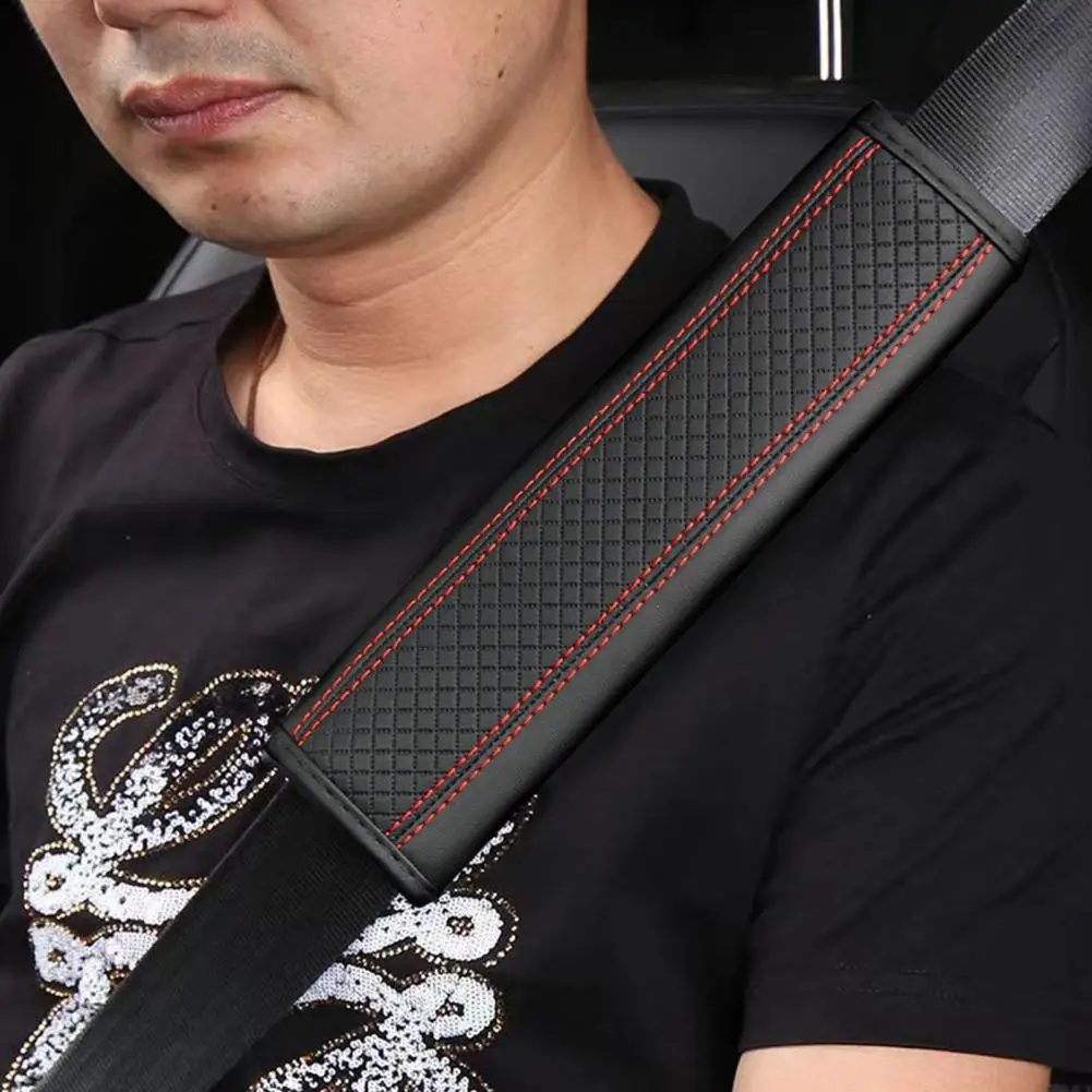 2Pcs מושב מכונית מכסה חגורת בטיחות חגורת מגן רצועת כתף כיסוי מגן להגן על הצוואר המושב אביזרים . ' - ' . 0