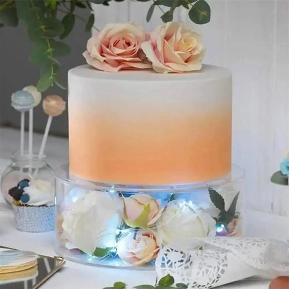 DIY המפלגה ציוד קצה חלקה שקוף עוגה לוח התצוגה עוגה לעמוד העוגה לאפייה כלים ליום הולדת|חתונה . ' - ' . 1