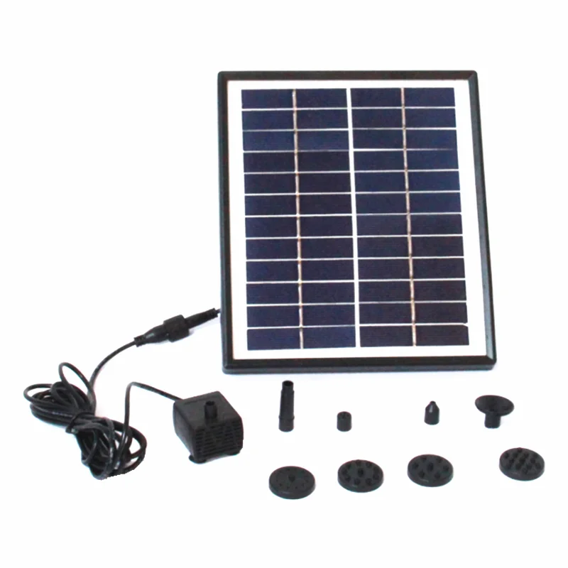 12V 5W סולארי, משאבת מים Brushless DC כוח סולארית המעיין לבריכה משאבת מים בגינה צמחים השקיה ערכת סולארית משאבת בריכה קיט . ' - ' . 2