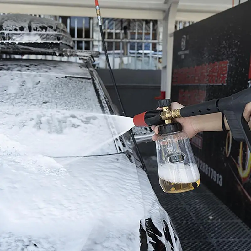 לשטוף את המכונית תותח קצף 1000ml ידני נייד שלג, תותח קצף בקבוקים שקופים לשטוף את המכונית אביזרים ערכת UniversalSpray קצף . ' - ' . 2