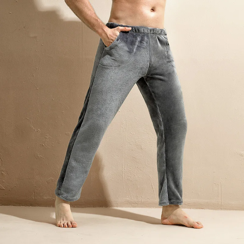 לונג ג 'ון לישון מכנסי פיג' מה גברים תחתונים תרמיים הם פיג ' מות בחלקן התחתון של גברים מכנסיים בגדי חורף חופשי פצוע & Lounge . ' - ' . 3
